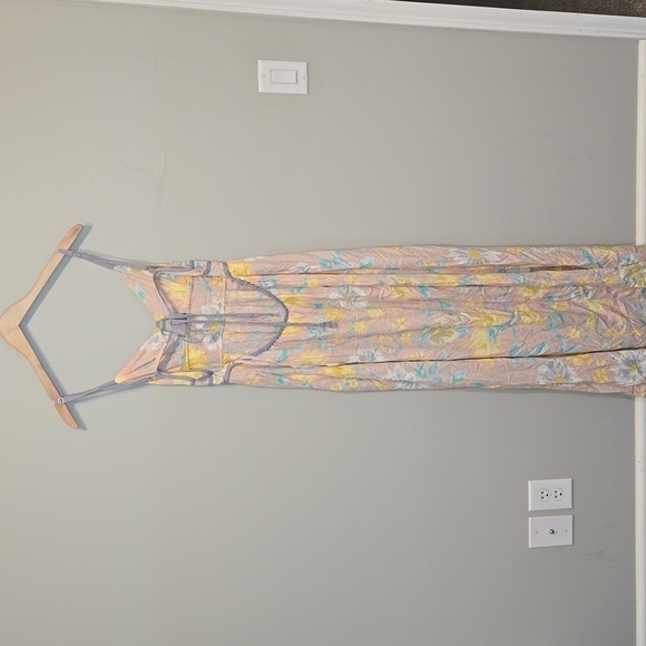 Free People Women Wisteria in Light Combo Maxi dress sz L - Picture 5 of 12